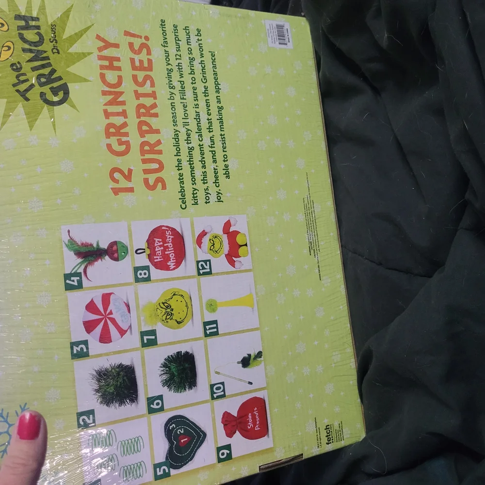 Grinch Advent Box with 12 Toys